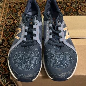 New Balance Fuelcore Navy Paisley Sneakers